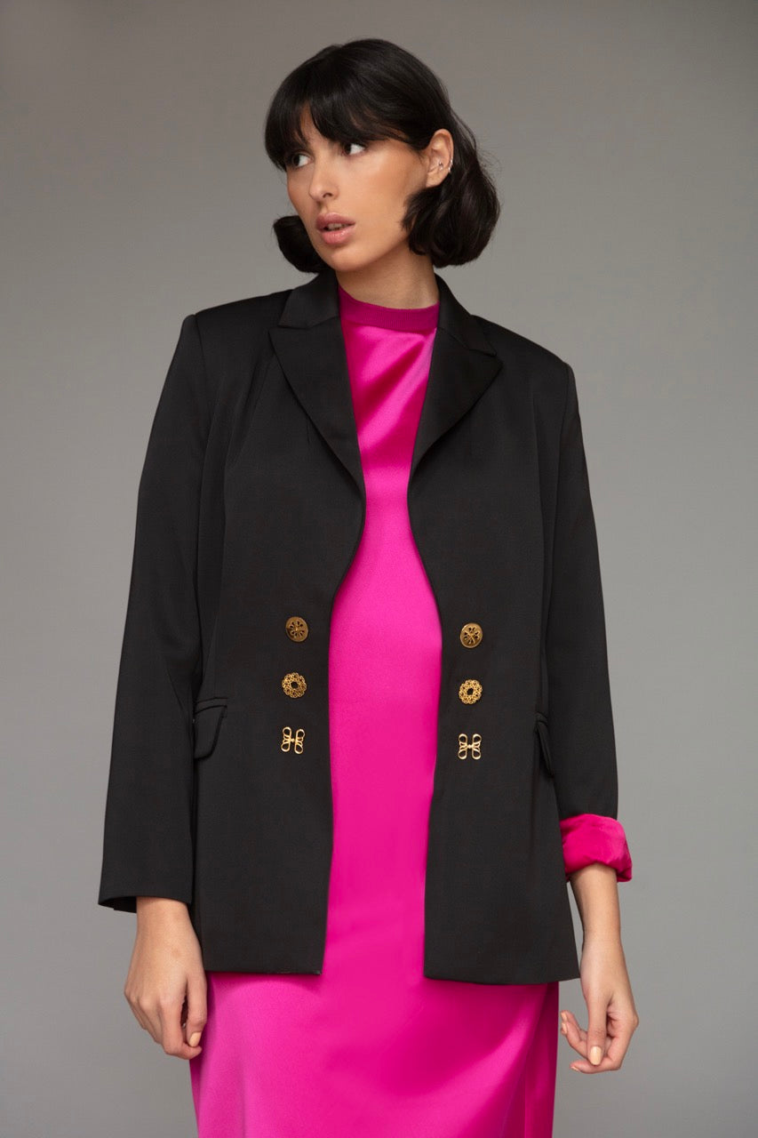 Camellia Blazer in Black