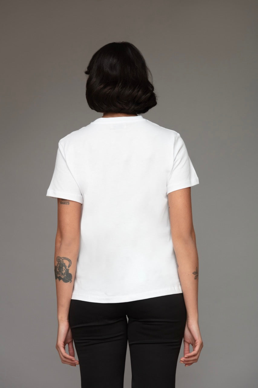 H Logo T-shirt in White
