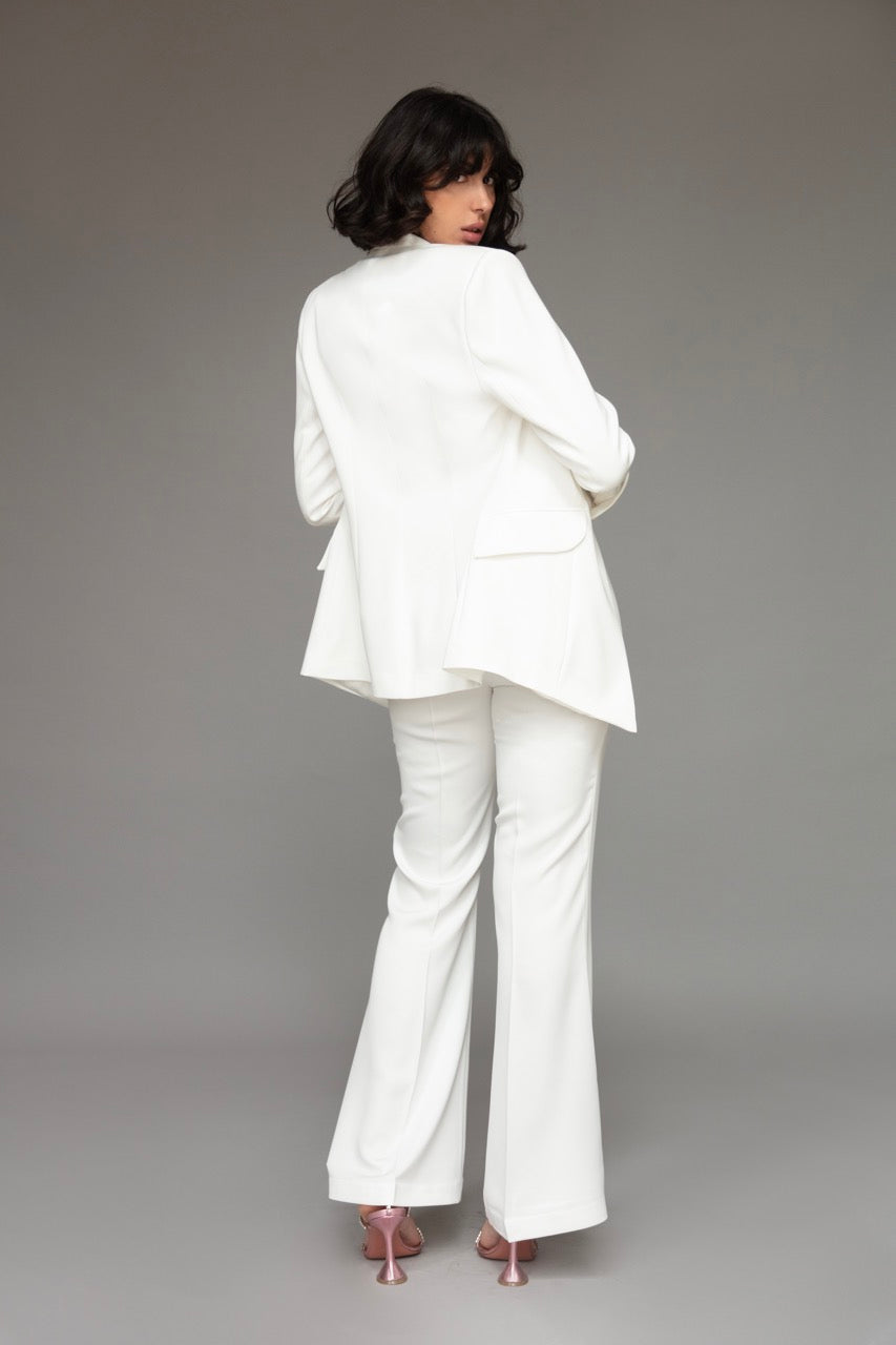 Farasha Blazer in Pearl White