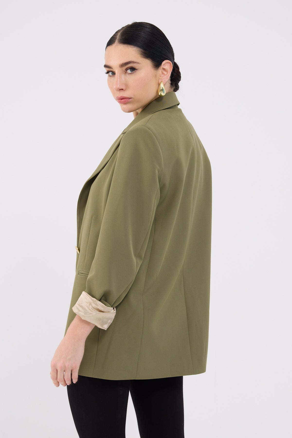 Diana Blazer in Olive Green