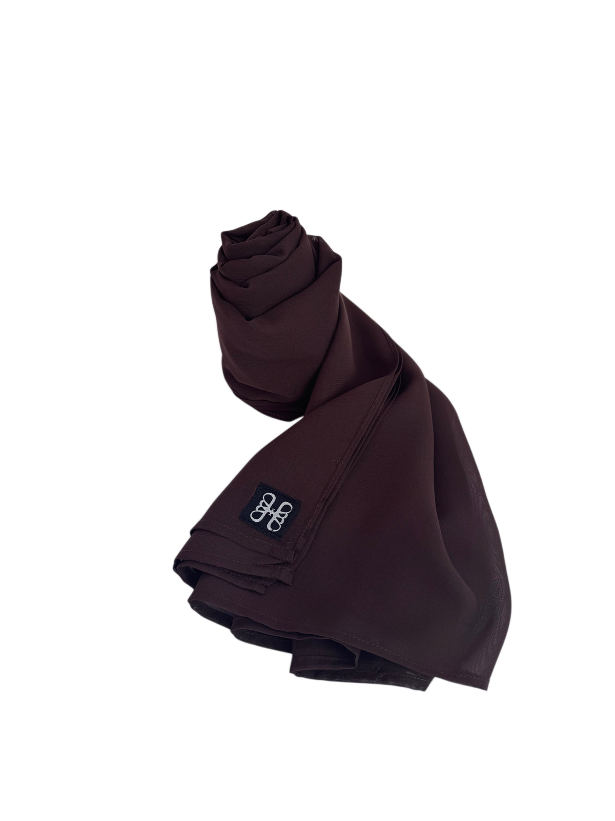 Mahogany Brown Chiffon Hijab