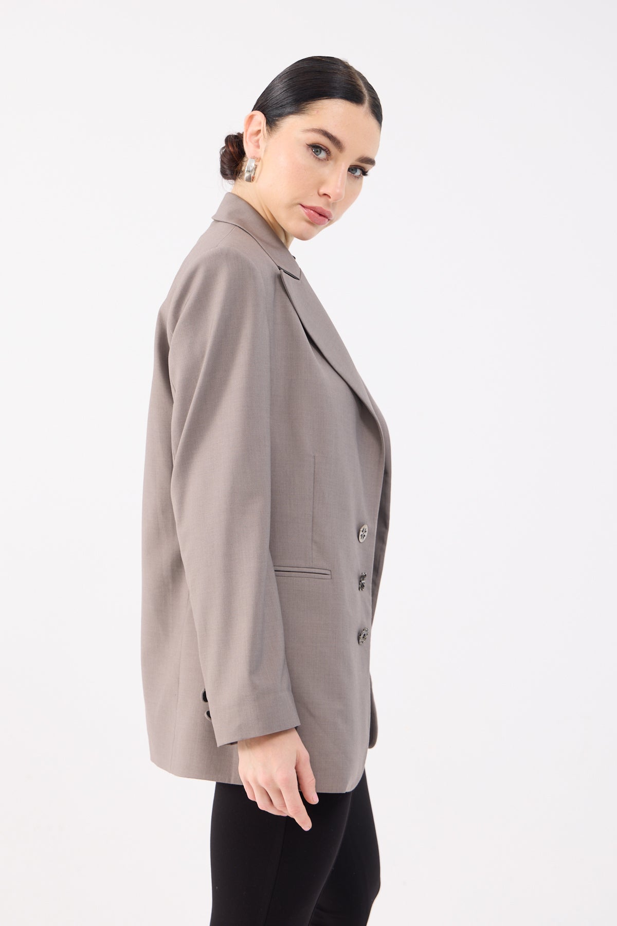 Diana Blazer in Mink Grey