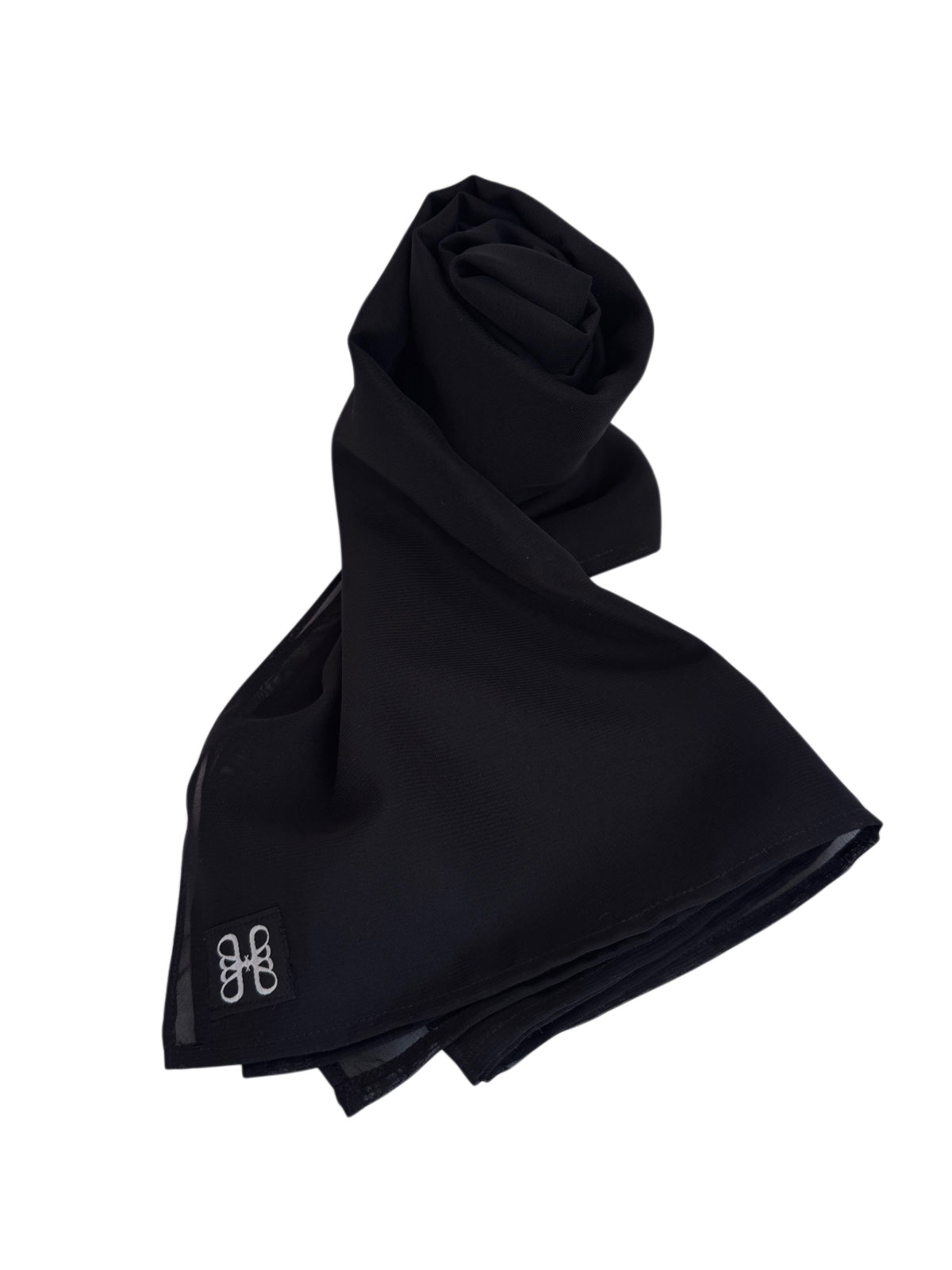 Kohl Black Chiffon Hijab