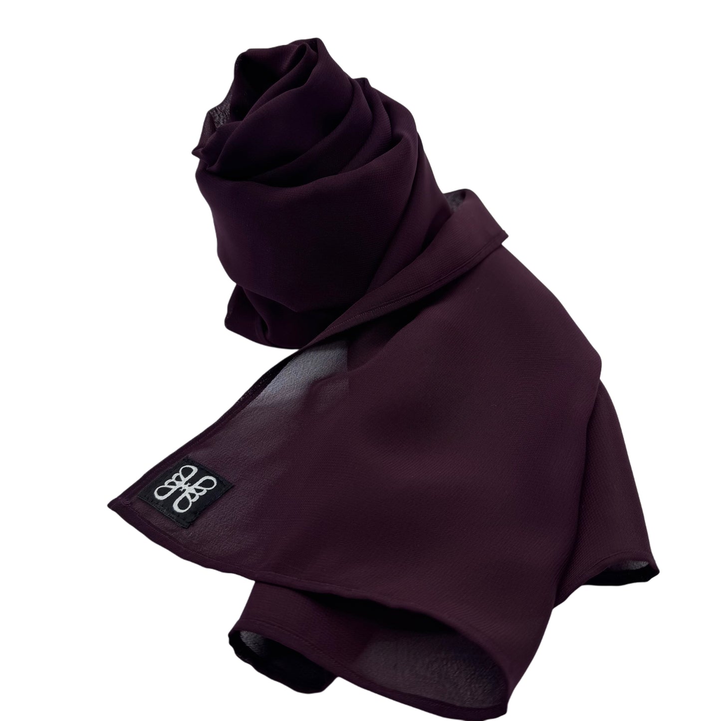 Aubergine Purple Chiffon Hijab