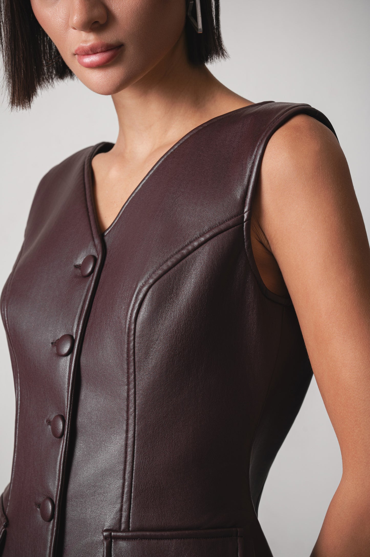 Aya Leather Vest