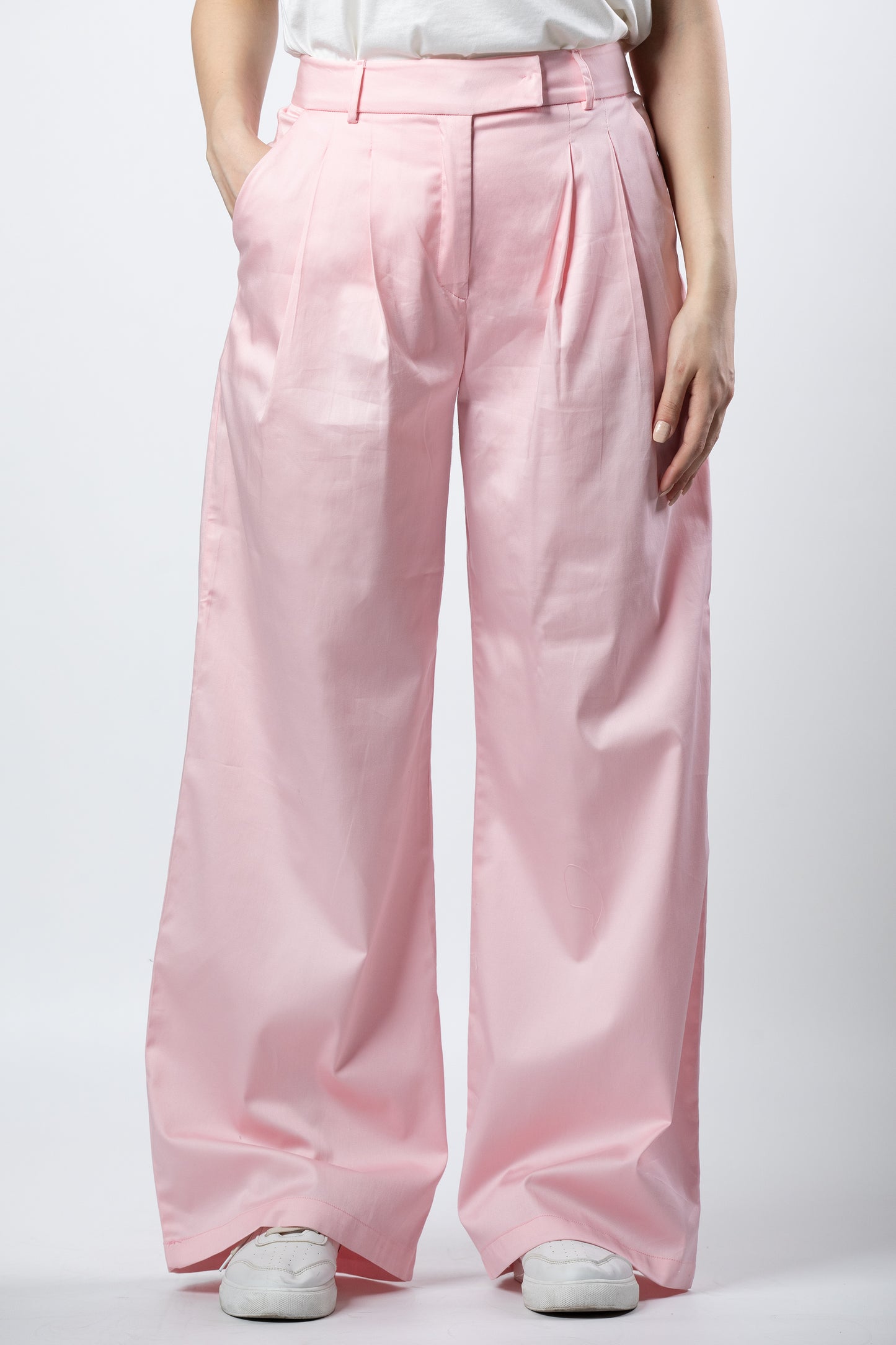 Nasma poplin set in powder pink