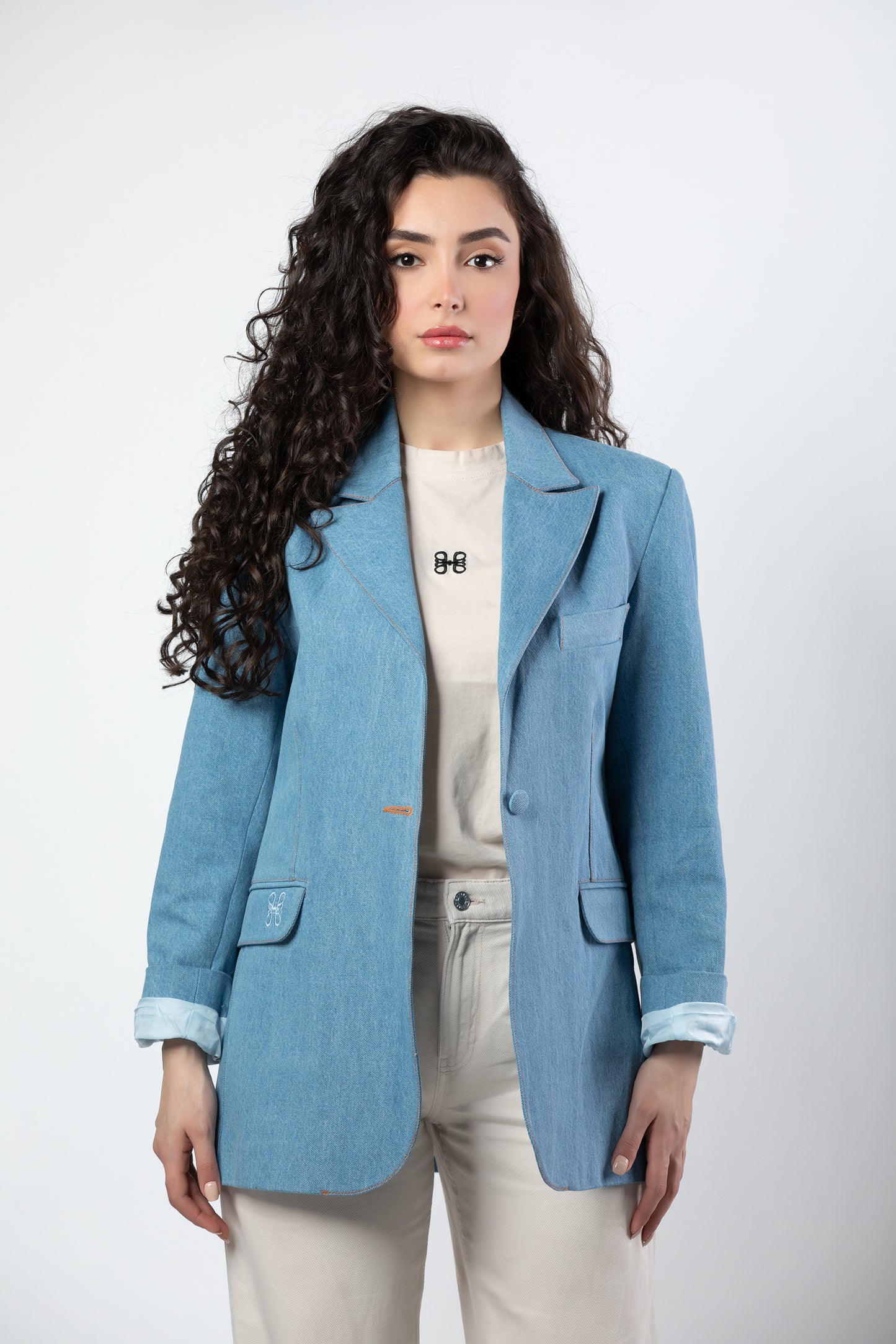 Zein denim blazer
