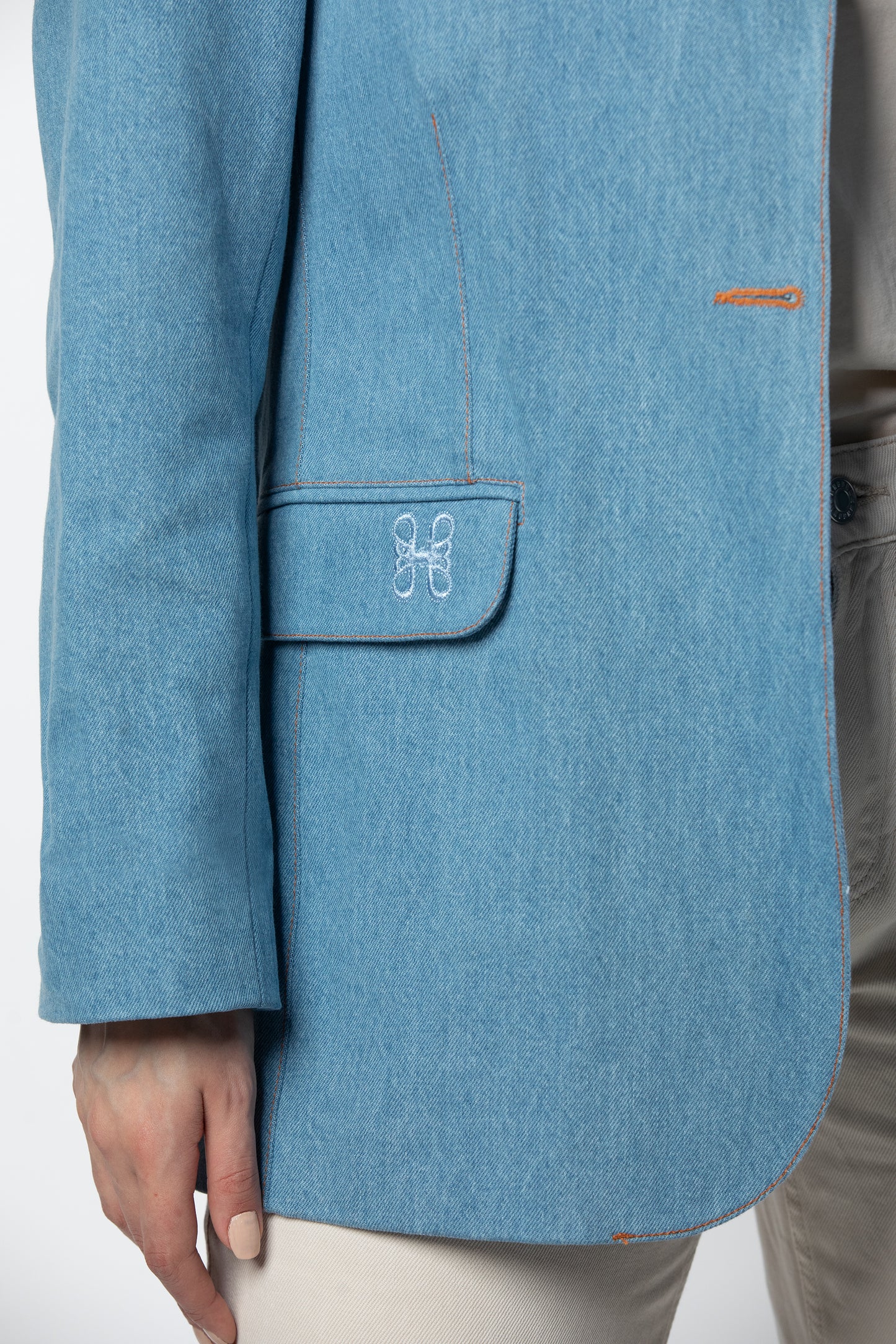 Zein denim blazer