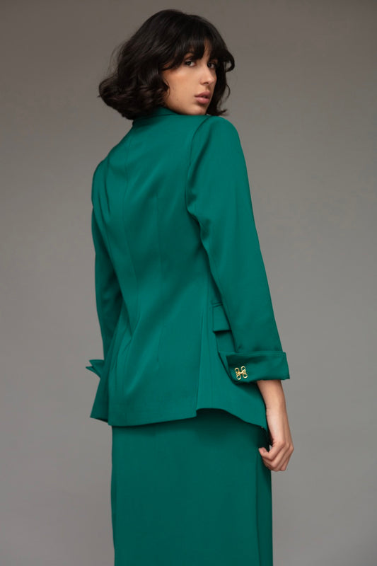 Farasha Blazer in Emerald Green