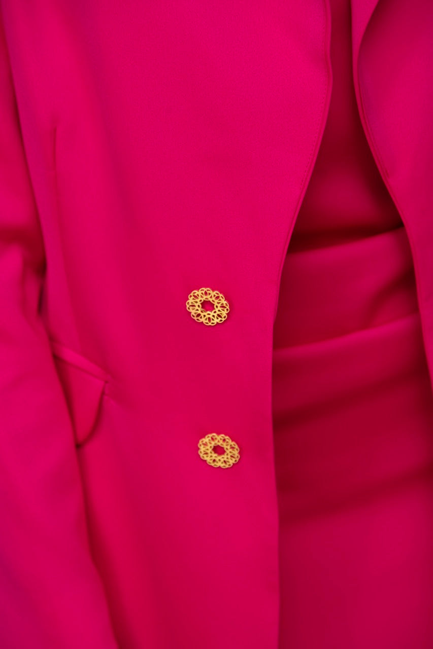 Camellia Blazer in Rose