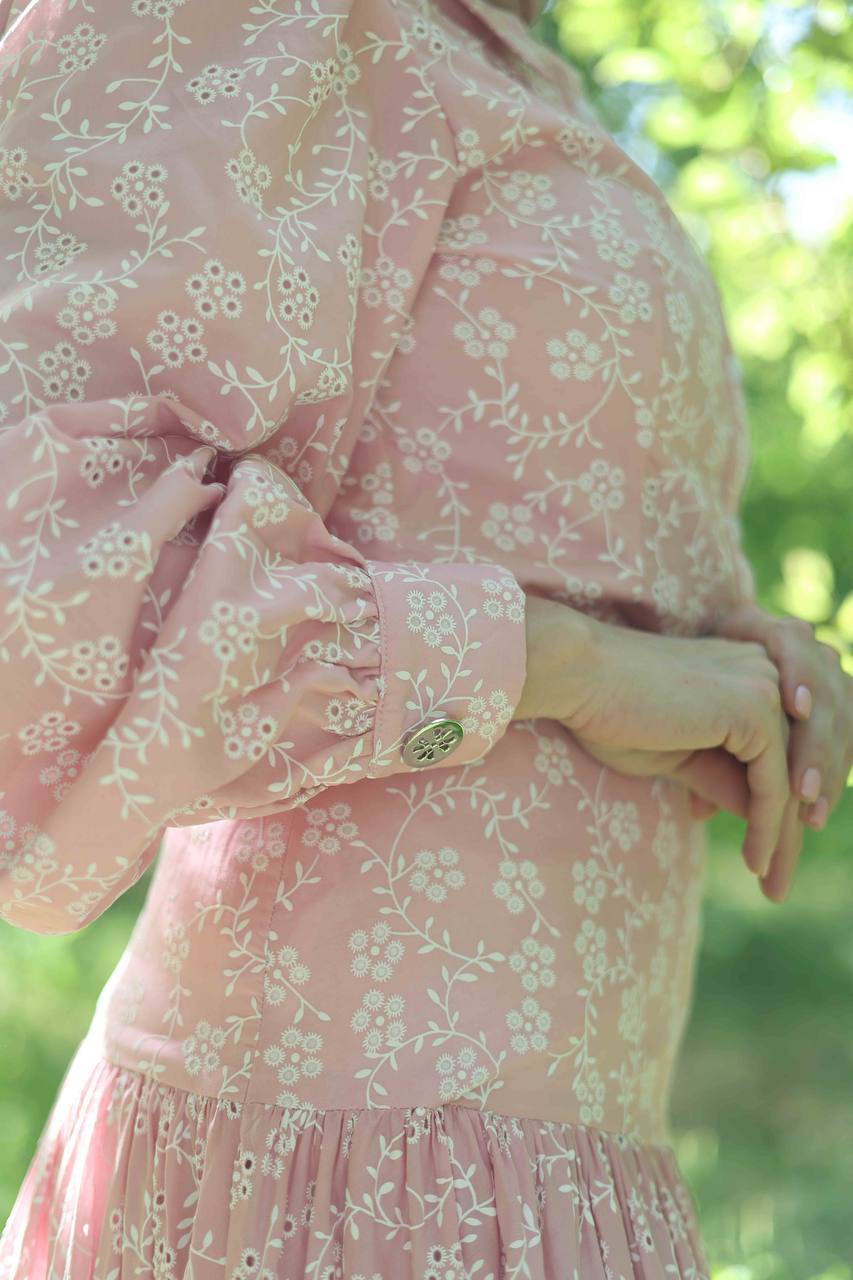 Areej Floral Set in Blush Petal