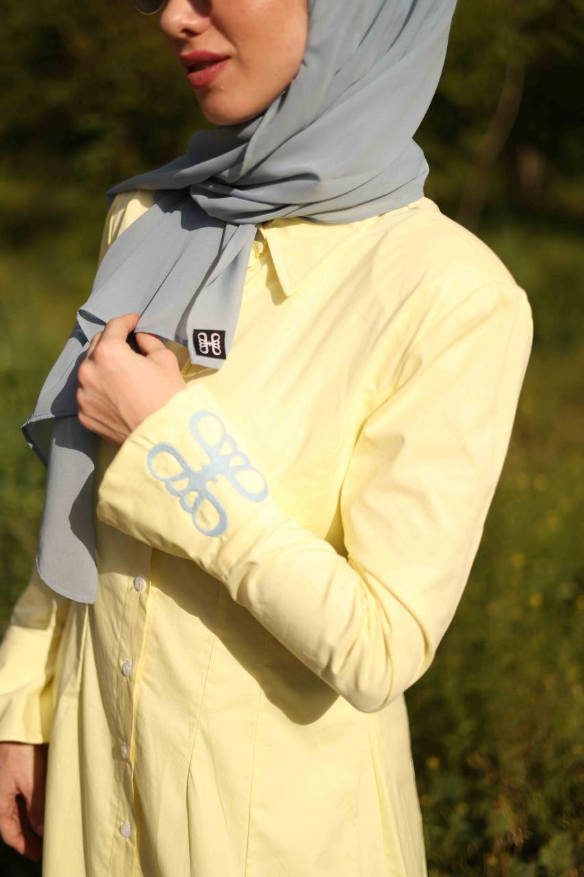 Farah Poplin Dress in Butter Yellow