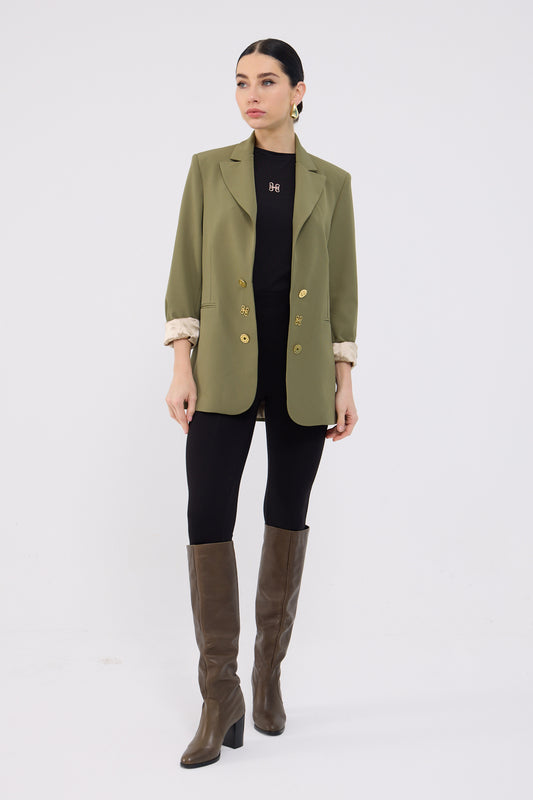 Diana Blazer in Olive Green