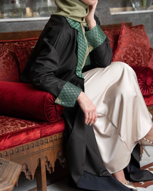 Yasmina Abaya in brown