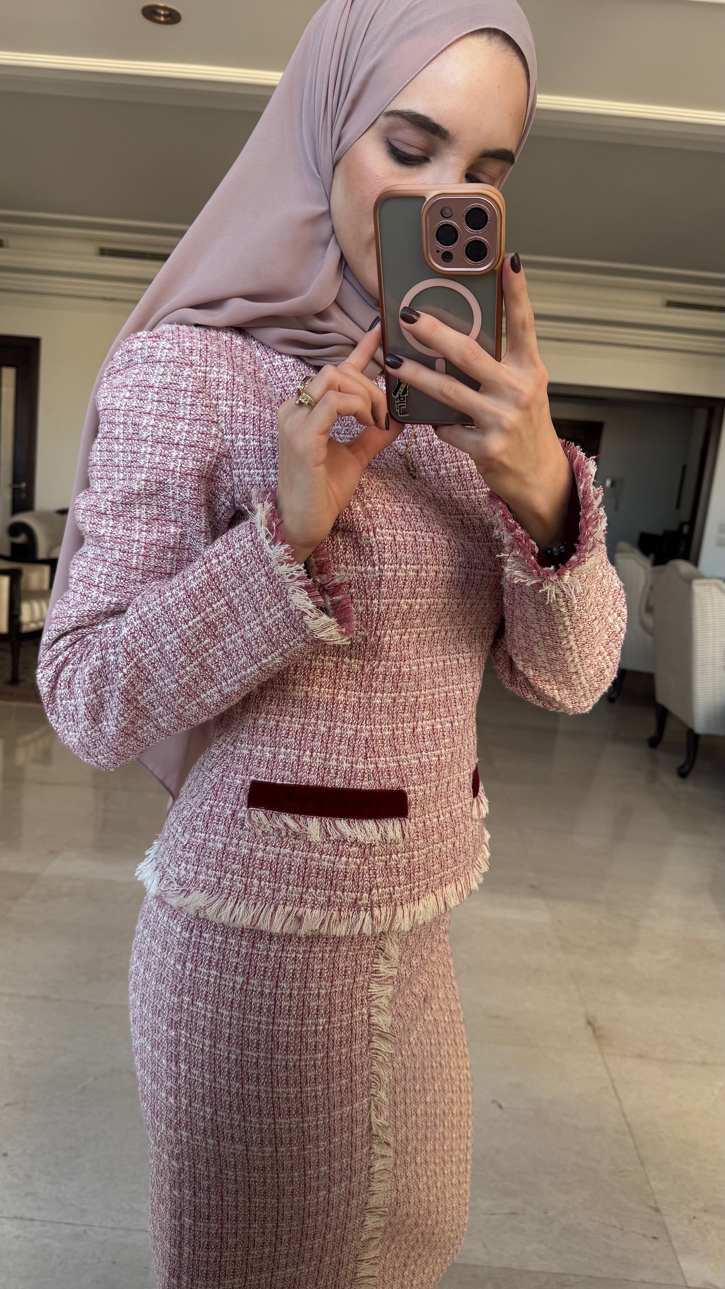 Wardah Tweed Set