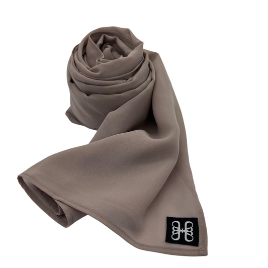 Desert Taupe Chiffon Hijab