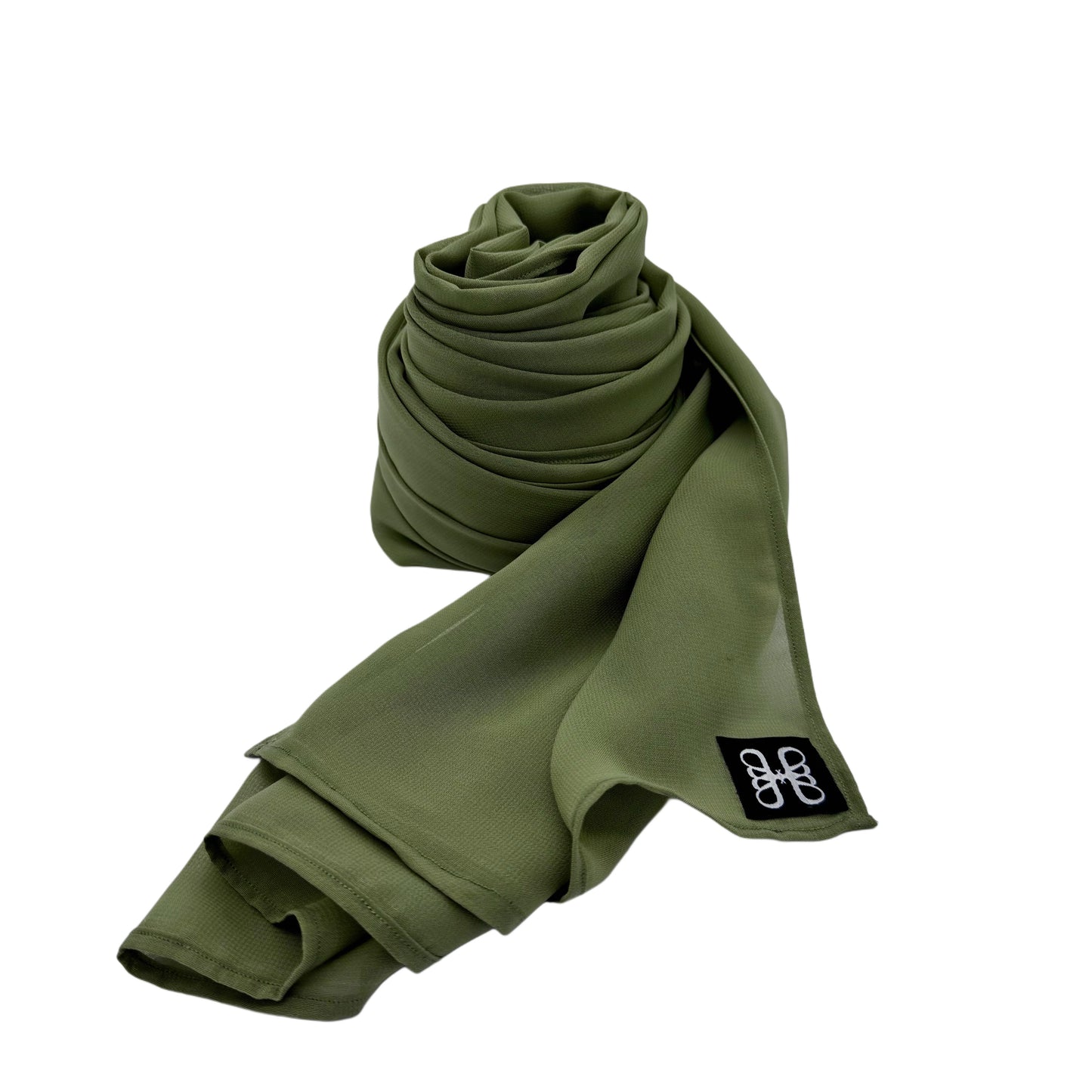 Olive Green Chiffon Hijab
