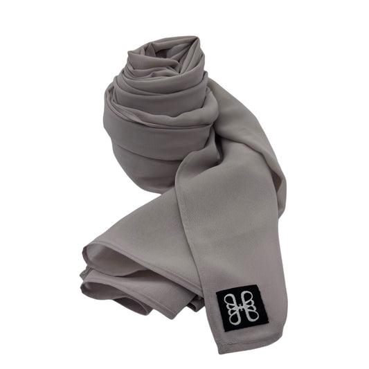 Stone Taupe Chiffon Hijab