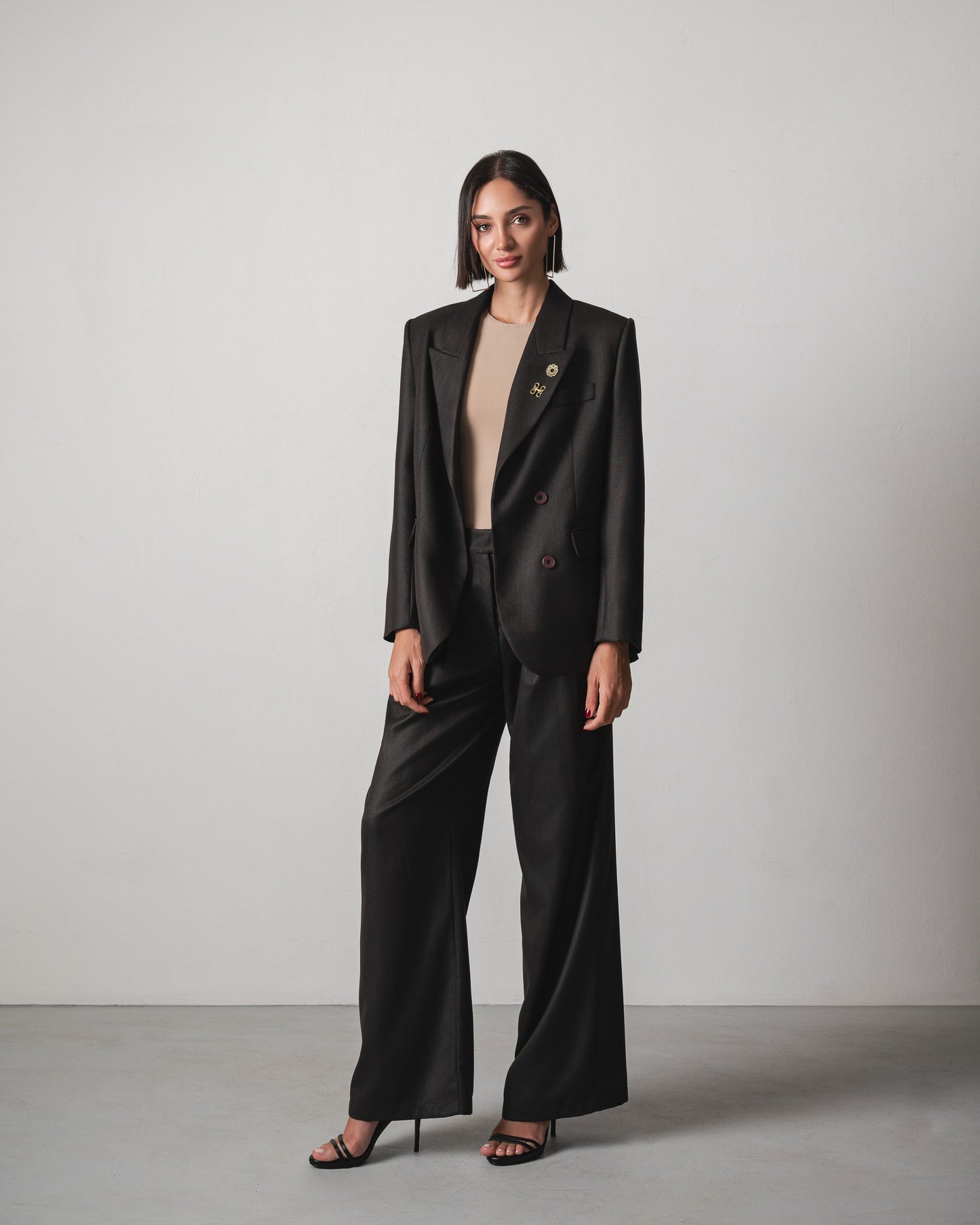 Nada Suit in Dark Brown