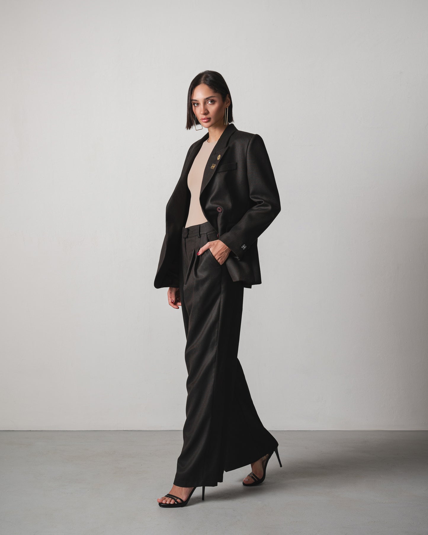 Nada Suit in Dark Brown