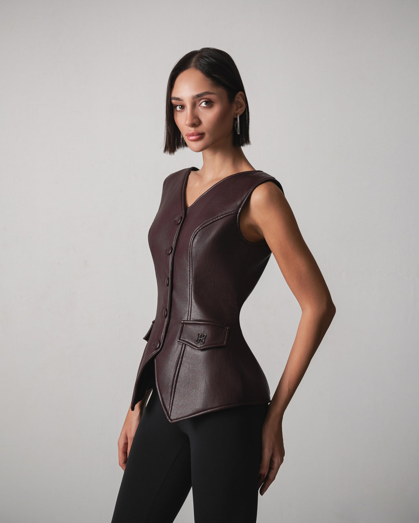 Aya Leather Vest