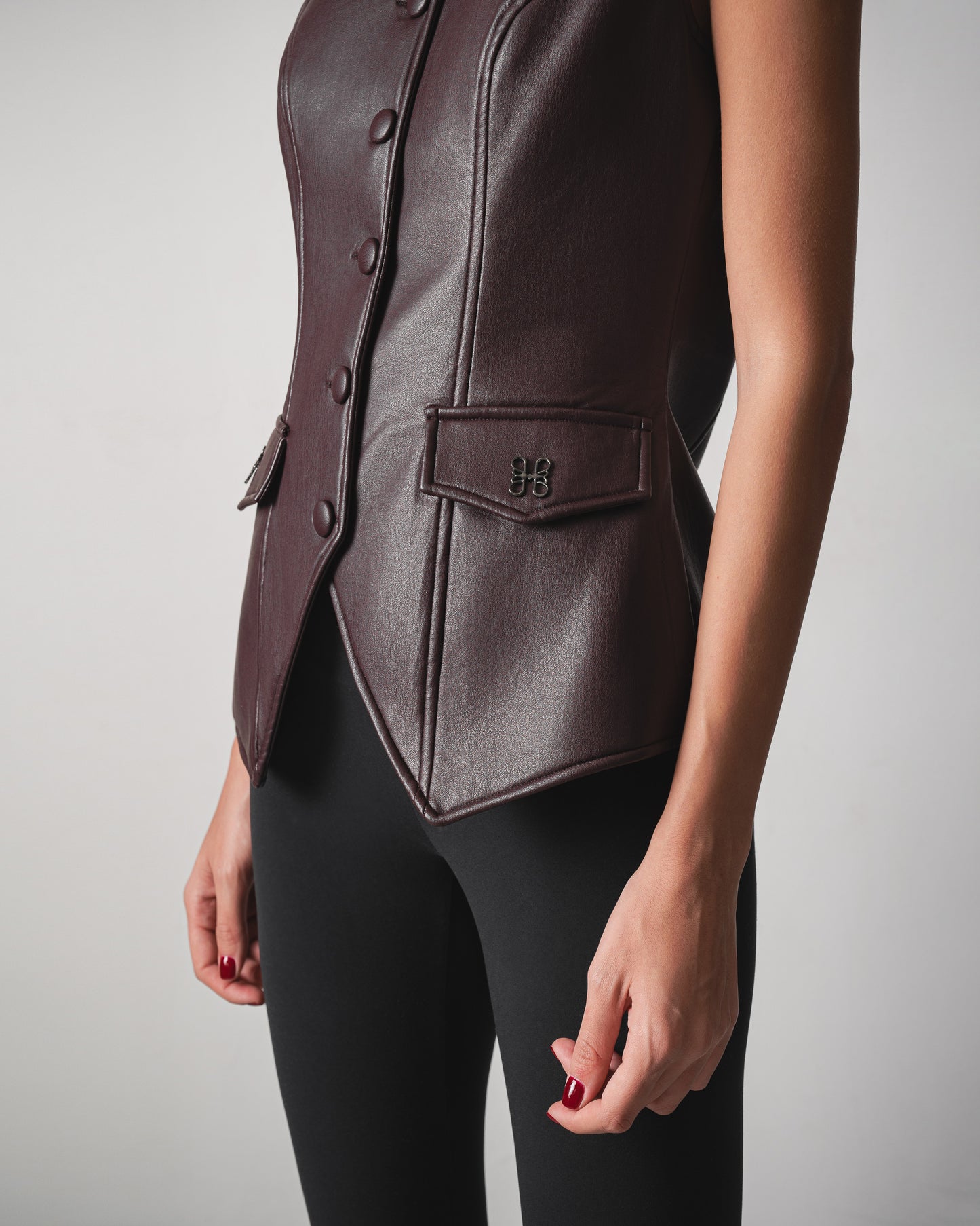 Aya Leather Vest
