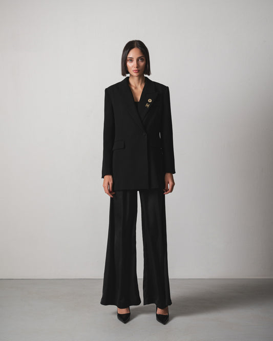 Lana Oversize Blazer in Black