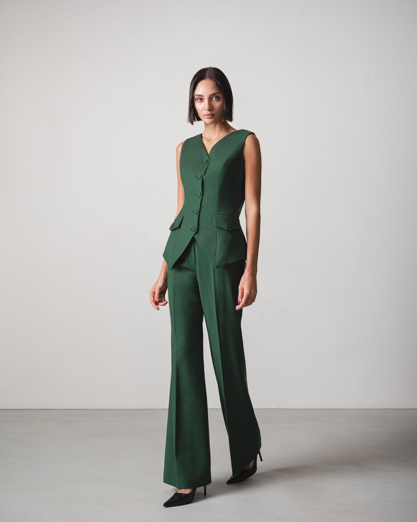 Yusra Set in Dark Green