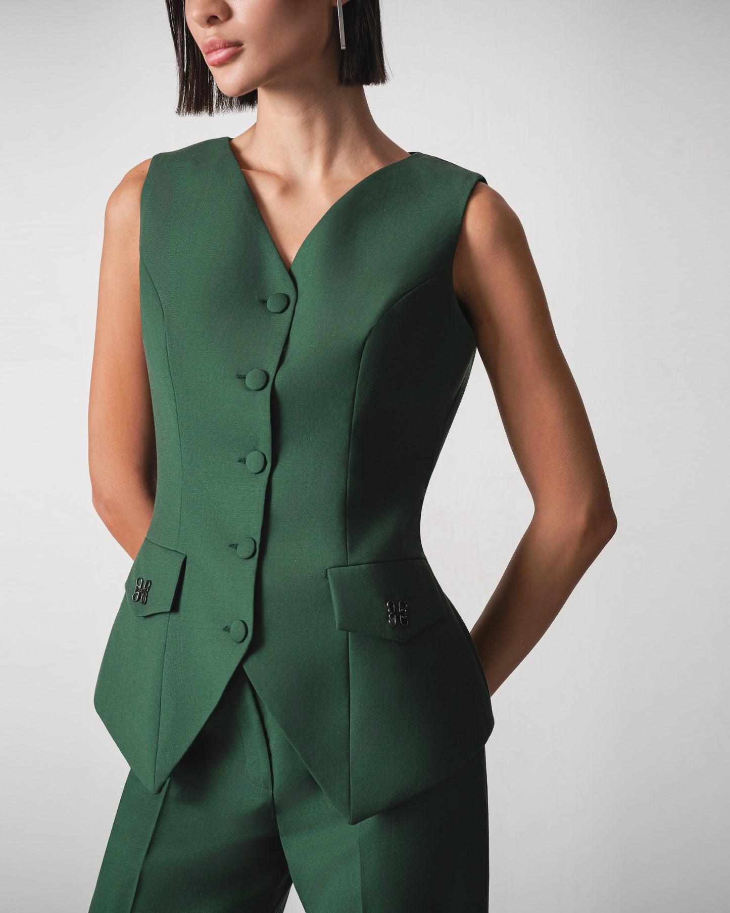 Yusra Set in Dark Green