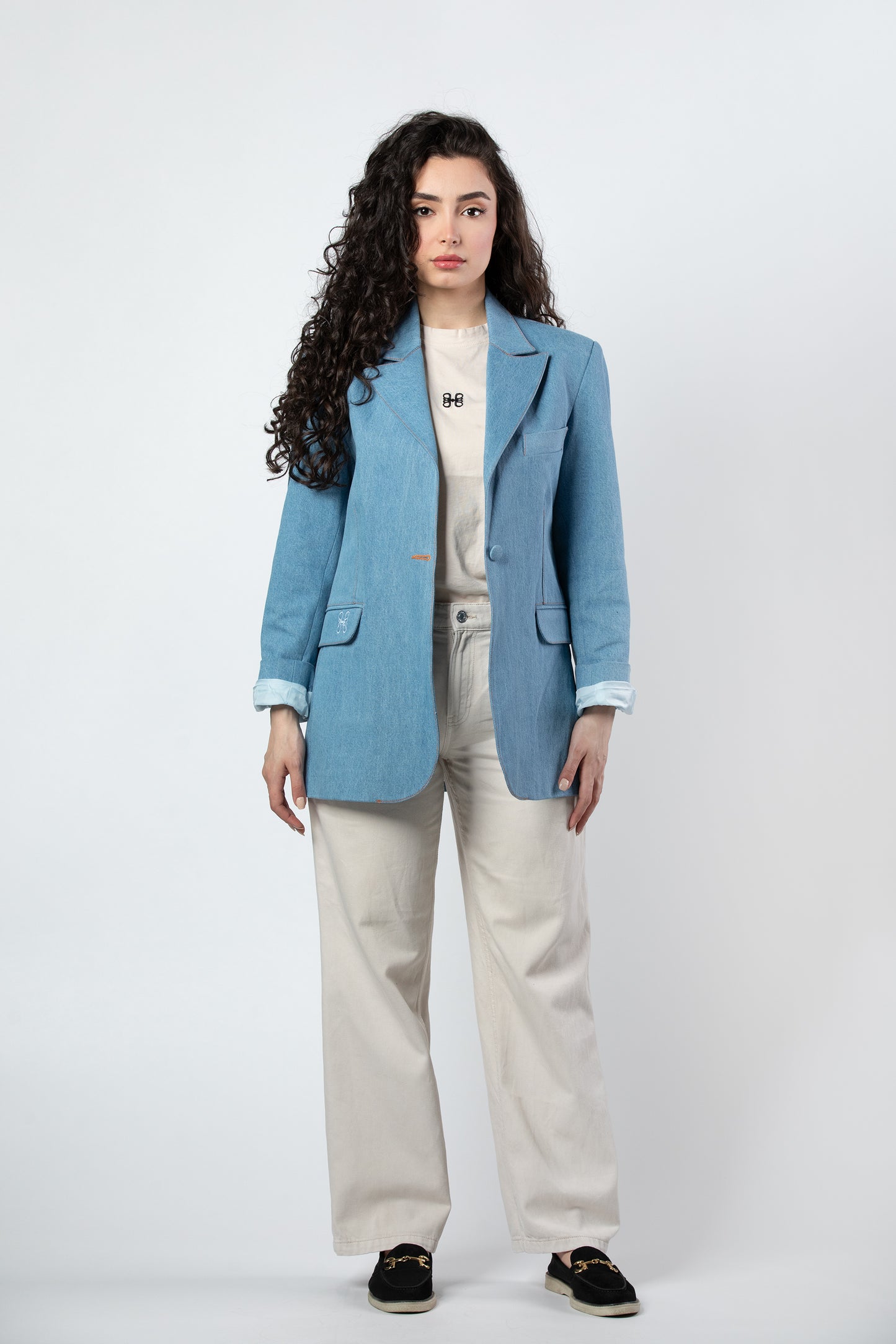 Zein denim blazer