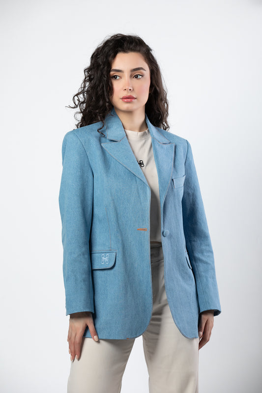Zein denim blazer
