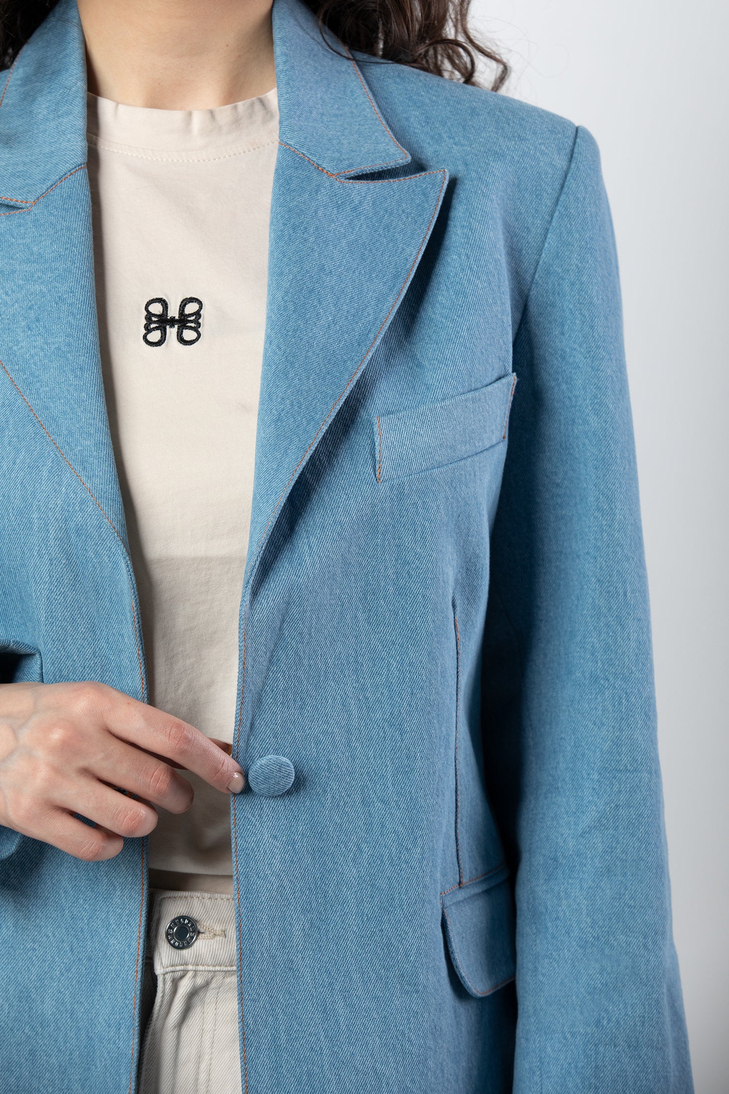 Zein denim blazer